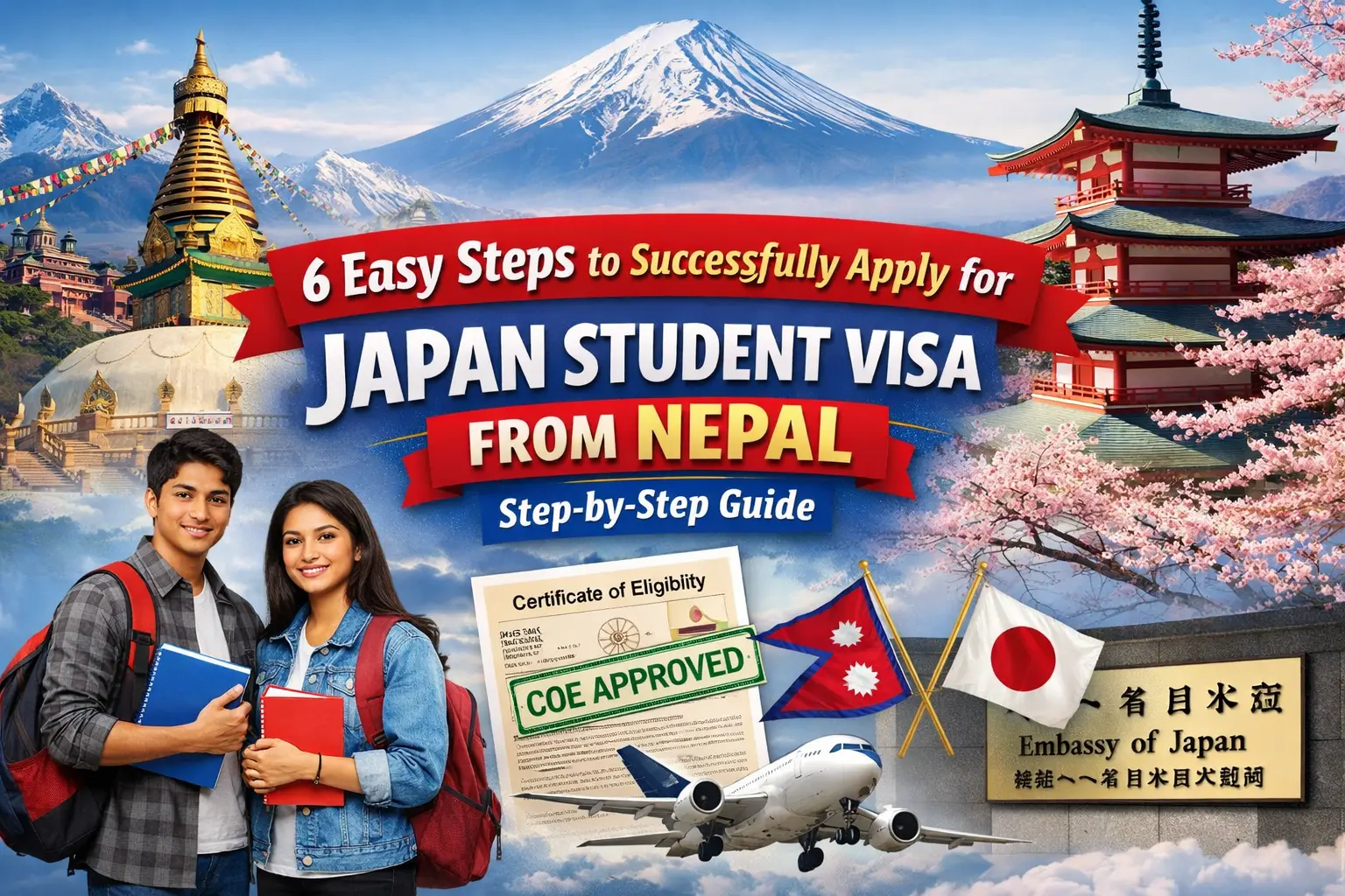 Japan Student Visa from Nepal: 6 Easy Steps to Apply Successfully