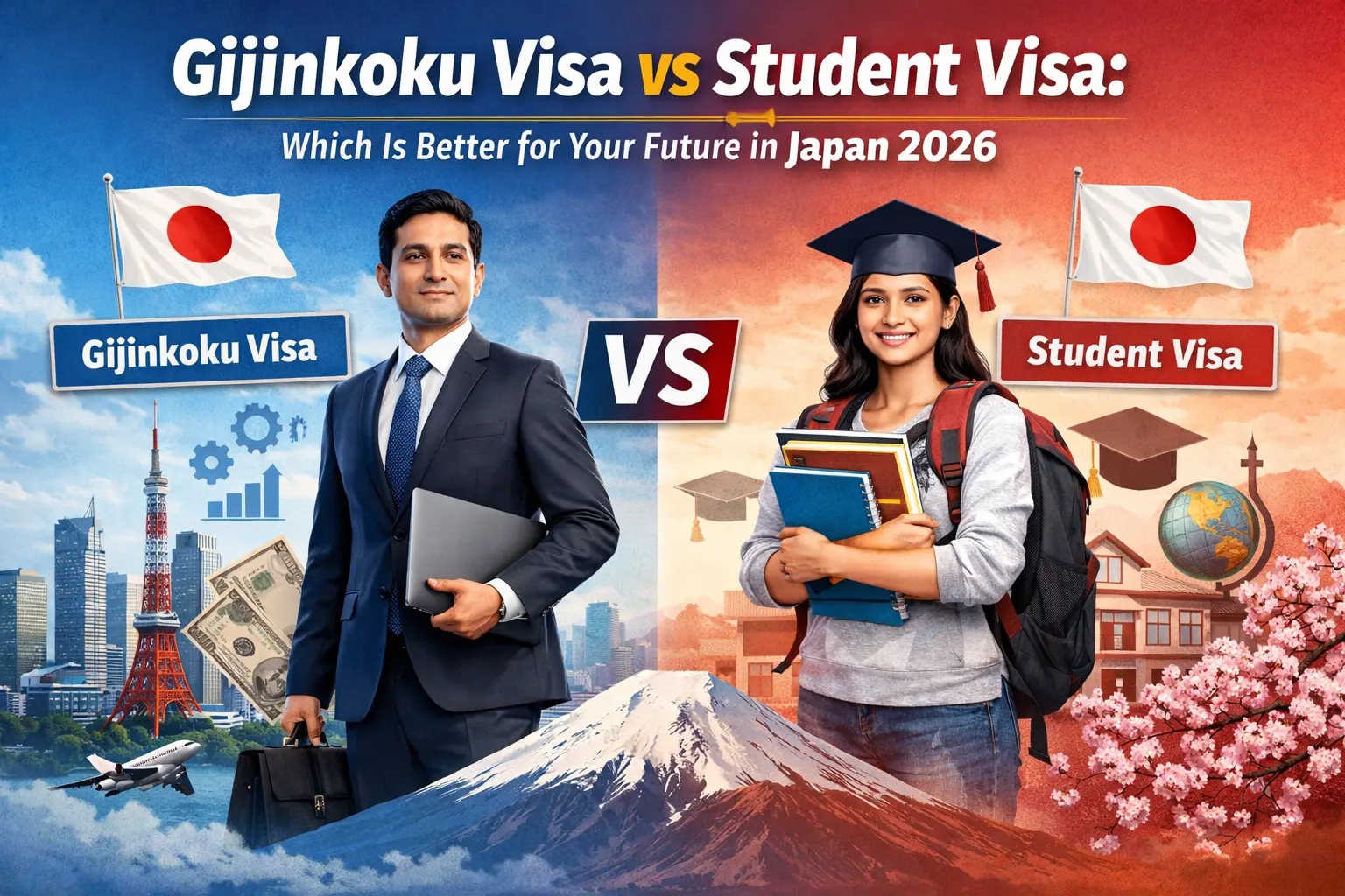 Gijinkoku Visa vs Student Visa: Which Is Better for Your Future in Japan 2026