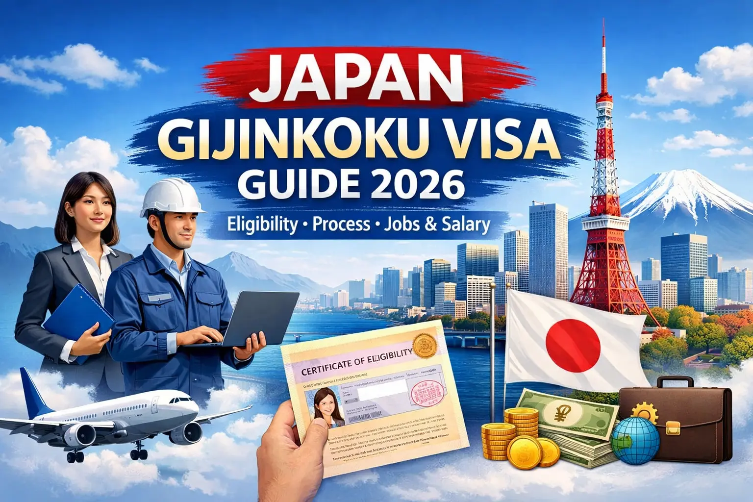 Japan Gijinkoku Visa Guide 2026: Best Eligibility, Process, Jobs & Salary